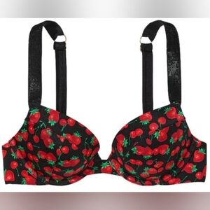 "Various Sizes" VS Swim Shine Strap Sexy Tee Bikini Top Strawberry